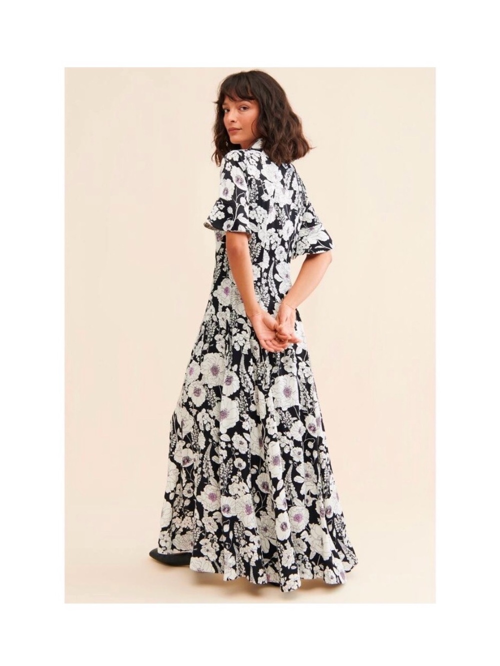 Maeve Anthropologie floral maxi shirt dress - Picture 2 of 8
